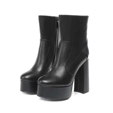 женская обувь: Полусапоги, YSL, Размер: 39, цвет - Черный, Новый