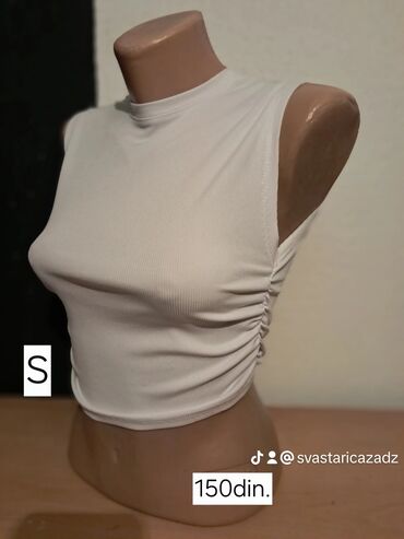 Majice kratkih rukava: Zara, S (EU 36), Saten, bоја - Šareno — 21