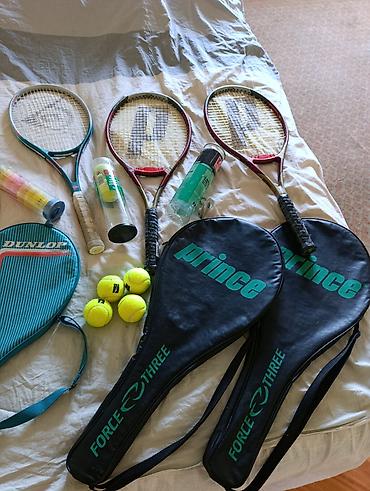 sergio tacchini motion m: Set za tenis – Prince reketi + loptice i futrole - 3 teniska reketa — 1