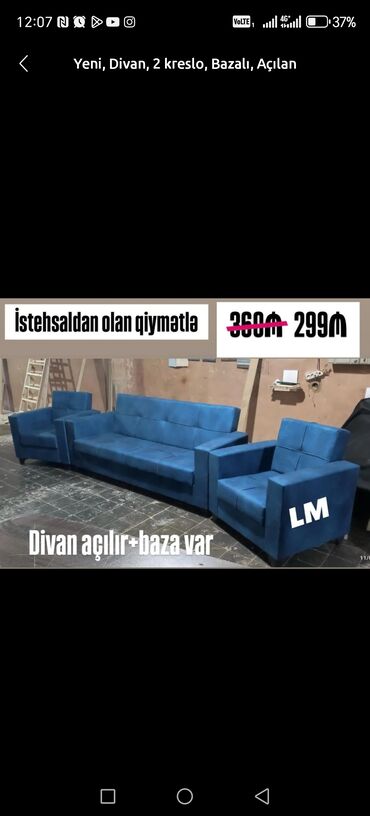 Uşaq və gənc otağı üçün dəstlər: Di̇van-kravat, Yeni, Açılan, Bazalı, Parça, Pulsuz çatdırılma