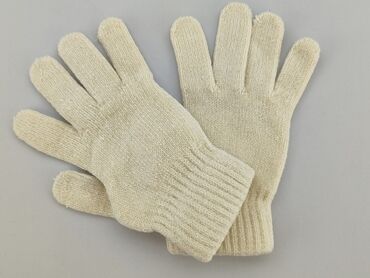 czapka zimowa wiązana dla dziewczynki: Gloves, One size, condition - Good