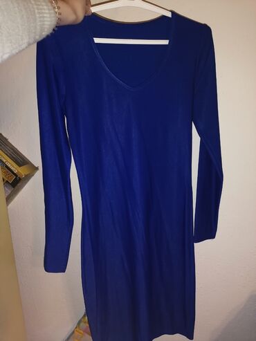 plava haljina icine: One size, bоја - Tamnoplava, Koktel, klub, Dugih rukava