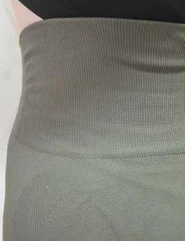 Helanke, biciklistički šortsevi: Ženske sportske helanke – visoki struk, maslinasto zelene - Kroj — 18