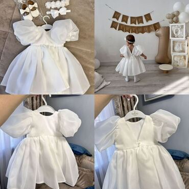 брендовые вещи оригинал: Детское платье, цвет - Белый