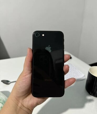 телефоны айфон 8: IPhone 8, Колдонулган, 64 ГБ, Кара, 100 %