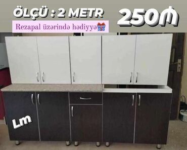 mətbəx mebeli: *Mətbəx mebellərinin sifarişlə hazırlanması✔️* Ölçü : 2 metr üst