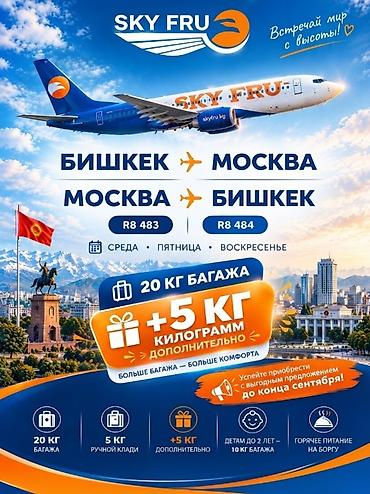 телфон: Авиабилеты по цене авиакомпании Скай ФРУ www.skyfru.kg — 2