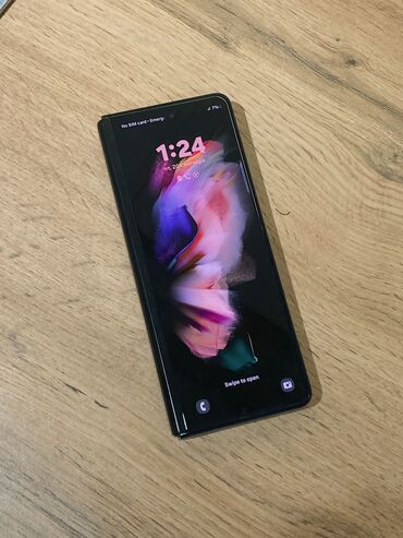 samsung телефон новый: Samsung Galaxy Z Fold 3, Б/у, цвет - Черный, 2 SIM