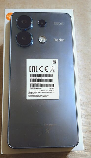 300 manata telefon: Xiaomi Redmi 13, 128 GB, rəng - Mavi, 
 Zəmanət, Düyməli, Sensor