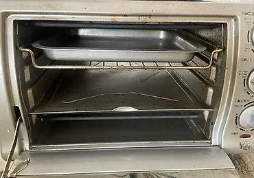 Plitələr və bişirmə panelləri: Çoxfunksiyalı elektrik mini-sobə və üst grill - Marka: Vida (paneldə — 2