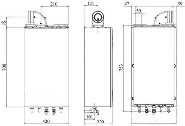 Oprema za grejanje: FORMAT. zip „ BF“ (fasadni kotao sa ventilatorom) je zidni gasni kotao — 15