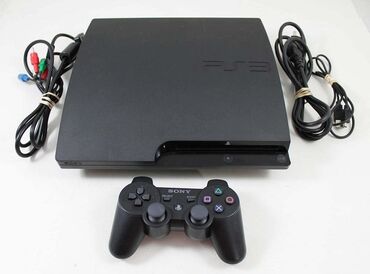 PS3 (Sony PlayStation 3): Salam PS3 slim model satilir veya barter edilir icinde yuklu çoxlu