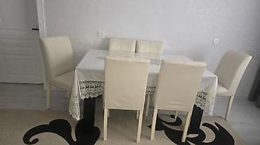 transformer masalar: Mətbəx üçün, Yeni, Transformer, Dördbucaq masa, 6 stul — 2