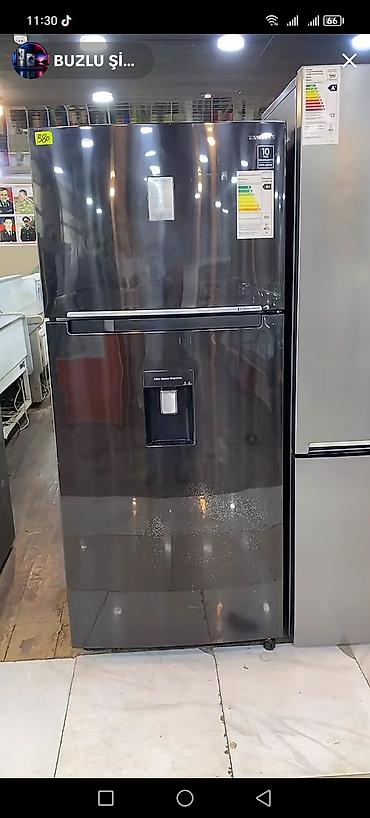 Техника для кухни: Samsung iki qapılı soyuducu - Rəng: qara “mirror” parlaq səth - Üst — 1