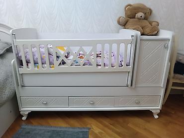 transformer çarpayı: Uşaq çarpayısı – “Baby Mood” kombinə olunan model - Rəng: ağ, klassik — 2