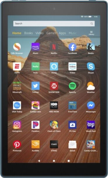Планшеты: Планшет, Amazon, память 32 ГБ, 9" - 10", Wi-Fi, Классический цвет - Синий