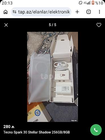 iphon 8: Tecno Spark 30, 256 GB — 5