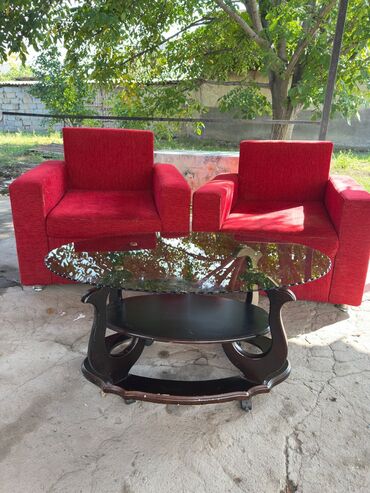 купить фикус: Комплект мягкой мебели, цвет - Красный