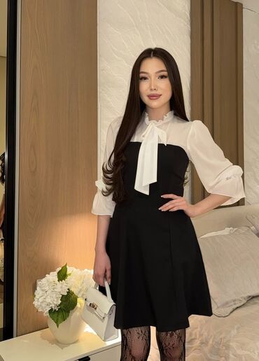 xi fei shi крем для отбеливания отзывы: Күнүмдүк көйнөк, Күз-жаз, Кыска модель, Шифон, M