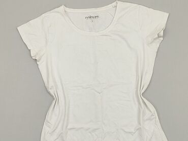 bluzki koszulowe damskie białe: T-shirt, M, stan - Dobry