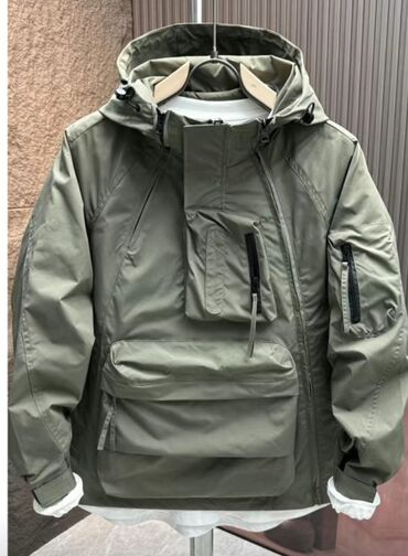кожная куртка мужская: Куртка S (EU 36), M (EU 38), L (EU 40), цвет - Зеленый