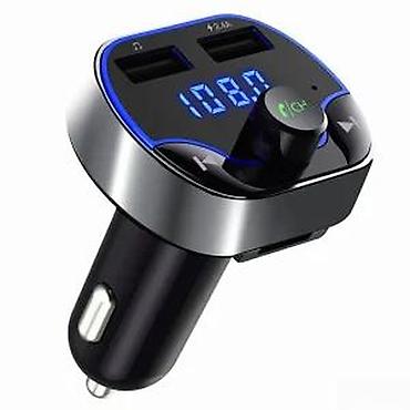Audio oprema za auto: Bluetooth FM transmiter za automobil sa dvostrukim USB izlazom i LED — 14