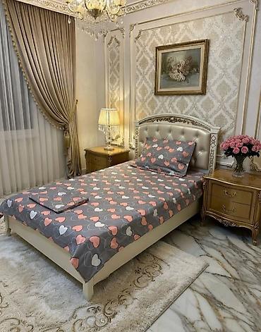 bed sheets: Постельное бельё 1спалка 350сом 2 спалка 450сом (комплект) - — 1