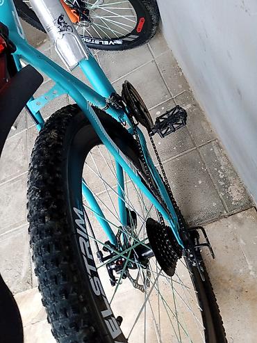 İdman velosipedləri: Velostrim dağ velosipedi - Çərçivə: yüngül alaşımlı, turkuaz-narıncı — 3