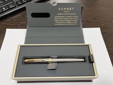 подарочные ручки: Перьевая ручка Parker Sonnet Stainless Steel GT, перо: F или М, цвет