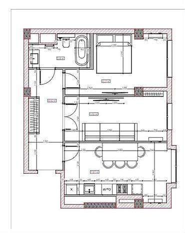1300: 2 комнаты, 63 м², БГУ Индивидуалка, 12 этаж, ПСО (под самоотделку) — 2