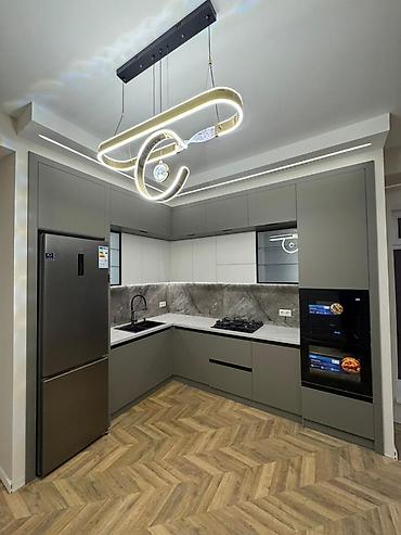 Кухонные гарнитуры: Кухонный гарнитур, Новый, цвет - Серый, МДФ, Бесплатная доставка — 1