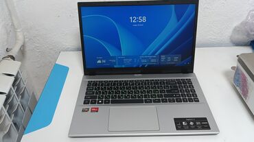 ноутбук irbis: Ноутбук, Acer, 16 ГБ ОЗУ, AMD Ryzen 5, 15.6 ", Б/у, Для работы, учебы, память NVMe SSD