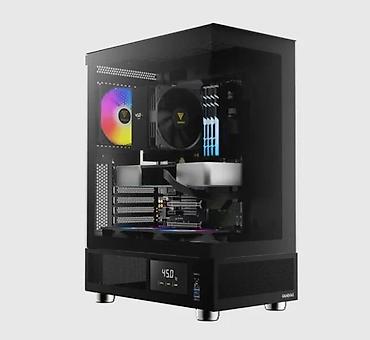 Ostali kompjuterski delovi: PC kućište s RGB ventilatorima i prednjim LCD ekranom - Tip: midi/ATX — 7