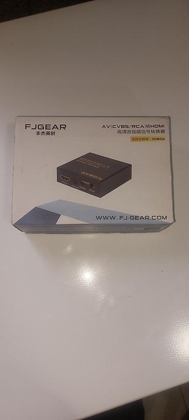 video aparati: FJGEAR AV (CVBS/RCA) → HDMI çevirici Məhsul təsviri: - RCA/Kompozit — 1