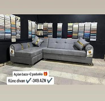 Divanlar: Künc divan, Yeni, Açılan, Bazalı, Parça, Şəhərdaxili pulsuz çatdırılma — 15