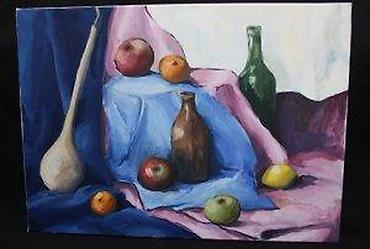Stilske umetničke slike: SLIKA MRTVA PRIRODA, IMPRESIONIZAM, ULJE NA PLATNU, 70 X 50 | Slika — 9