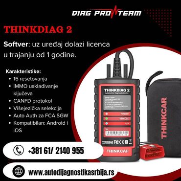 audio: Thinkdiag2 RAČUN/GARANCIJA Autodijagnostika Thinkdiag2 THINK Kupujte