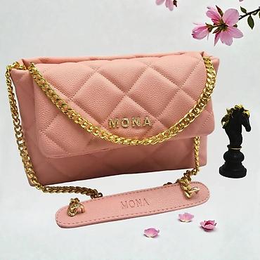 mona torbe prodaja: Torba MONA – elegantna ženska crossbody/ramena torba sa zlatnim lancem — 6