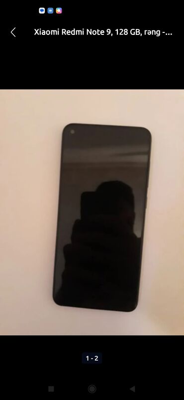 xiaomi 12t: Xiaomi Redmi Note 9, 128 GB, rəng - Qara, 
 İki sim kartlı