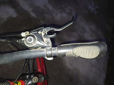boyuk velosiped: Ferrari qatlanan dağ velosipedi, qırmızı rəngdədir və qatlanan — 7