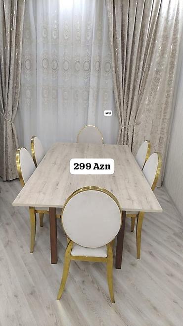 tabletka stullar: Masa desti satilir .Ela veziyyetde. Olcu 1.60×94 Qiymet 300 Azn .unvan — 1