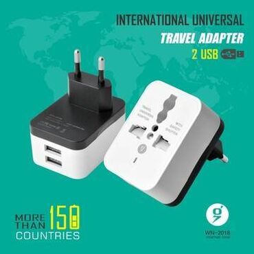 �������������� ������ ������������������ ������������ в Кыргызстан | Другие аксессуары для компьютеров и ноутбуков: Travel adapter WN-2018, 2 USB, DC 5V -1A x 2