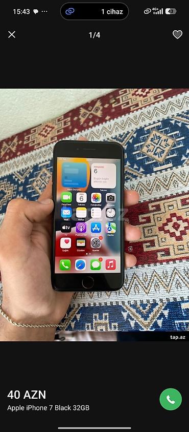 iphone 6s puls: IPhone 7, 32 GB, Qara — 1