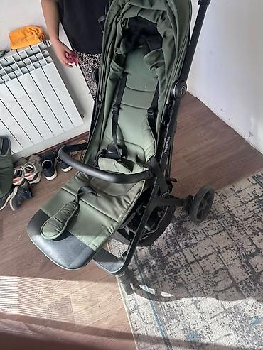 коляски большие: Прогулочная коляска Colibri Plus (надпись на раме) в защитном зелёном — 3