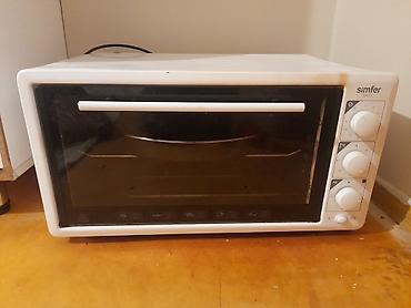 mini soba: Simfer M4220 mini elektrik sobası - Rəng: ağ, şüşə ön qapı və — 1