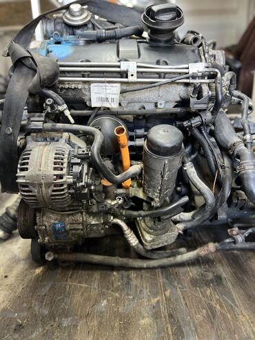 Двигатели, моторы и ГБЦ: Дизельный мотор Volkswagen 1999 г., 1.9 л, Б/у, Оригинал, Германия — 2