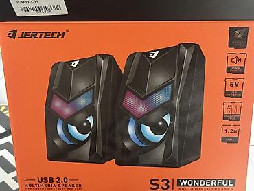 mikrafonlu kalonka: JERTECH S3 “Wonderful” multimedia dinamikləri - Bağlantı: USB 2.0 — 1