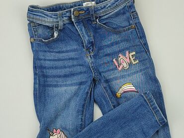 jeansy slim z wysokim stanem: Jeans, Pepco, 7 years, 116/122, condition - Good