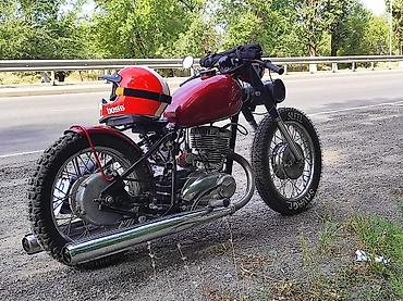 Мотоциклы: Кастомный ретро мотоцикл в стиле bobber Иж планета 3. документы — 6