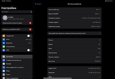 ipad 2017: IPad Pro 11" (M4, 2024) 256 GB В комплекте: -IPad Pro -шнур для — 4